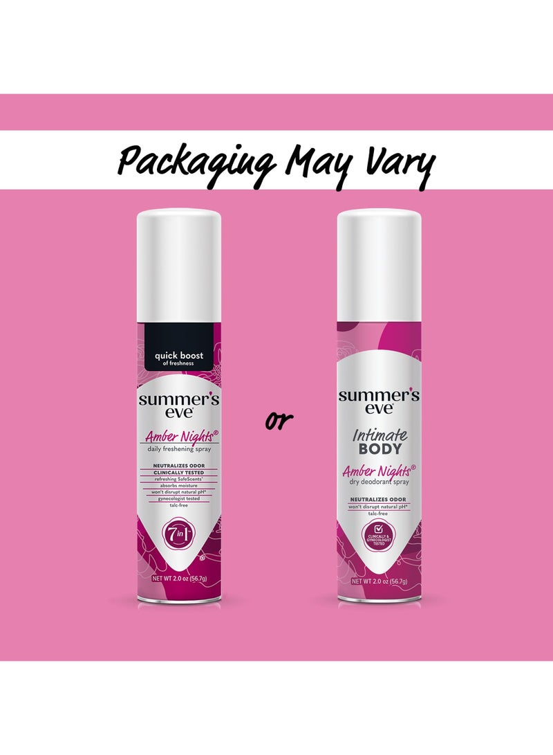 Summer's Eve intimate body Amber Nights dry deodorant Spray 56.7g - Image 3