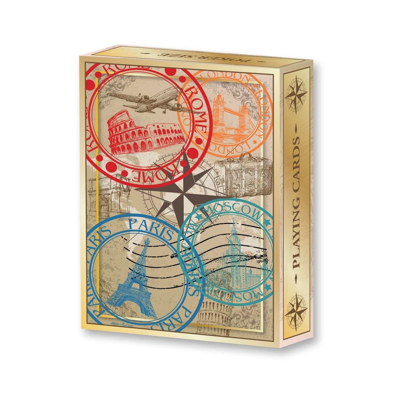 Springbok World Travel Standard Index Playing Cards Deck - Image 3