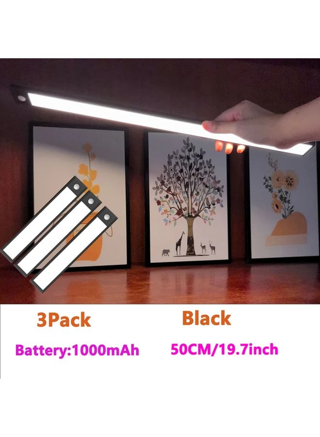 بلاك 3 باك أضواء ذكية بحساس حركة 3 درجات حرارة لونية قابلة للتعتيم شحن عبر USB مغناطيسية - Image 1