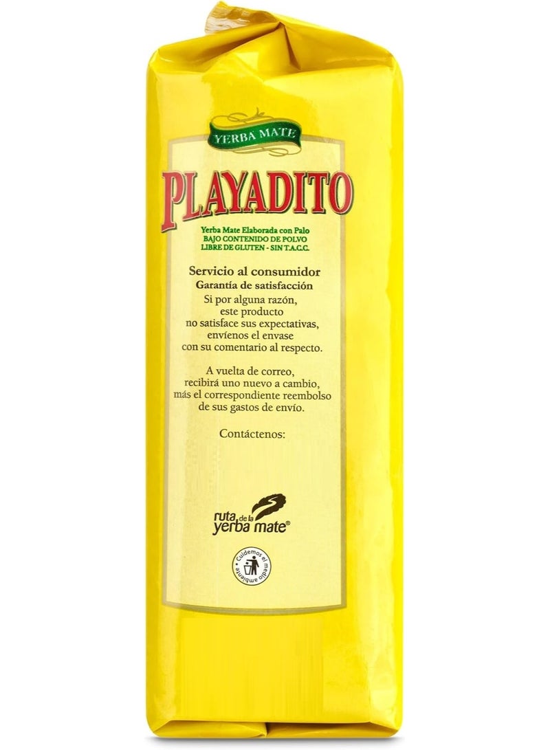Yerba Mate Playadito Tea Leaves Traditional Con Palo From Colonia Liebig 250 G - Image 2