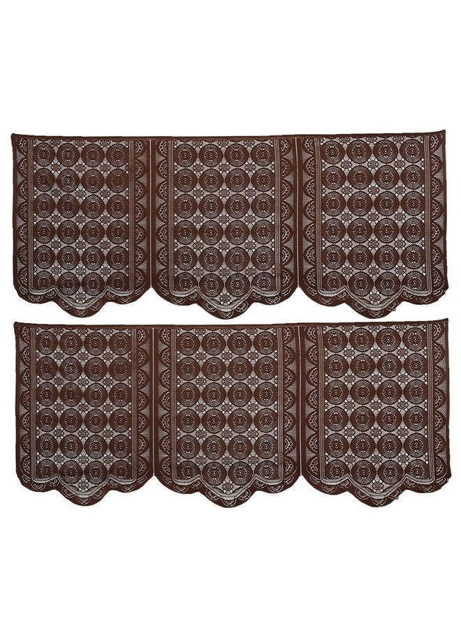 Kuber Industries Floral Sofa Cover 5 Seater|Cotton Sofa cover 3 Seater And 2 Seater|Full cover Set For Couch Seat|Pack of 6 (Brown) - Image 3