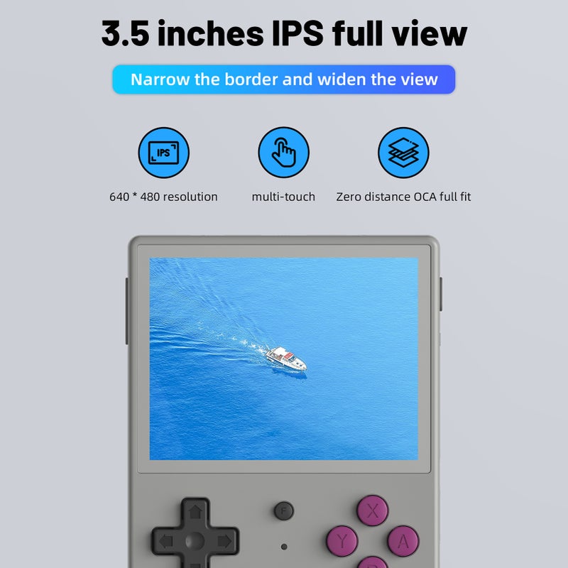 Retro Handheld Game Console RG353V 3.5 Inch IPS Screen Game Player Supports 5G WiFi 4.2 BT Portable Video Player with Online Fighting Streaming - Image 2