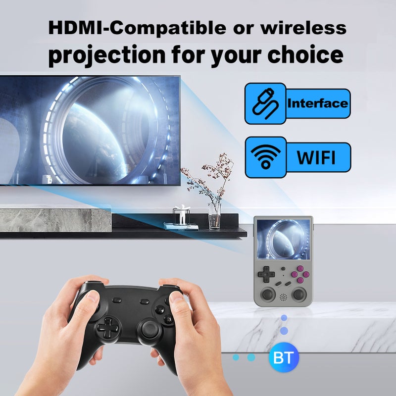 Retro Handheld Game Console RG353V 3.5 Inch IPS Screen Game Player Supports 5G WiFi 4.2 BT Portable Video Player with Online Fighting Streaming - Image 5