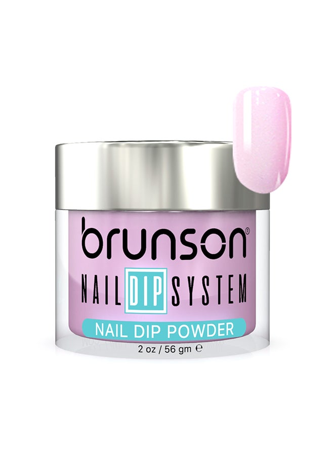 brunson - Nail Dip Powder Dip And Buff System Color 56gm, French Nail Art Starter Manicure Salon DIY At Home Odor Free And Long Lasting No Needed Nail Lamp Curing DBK093 - Image 1