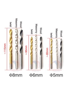 Mass Pro Mass Pro 600W Power Drill Machine With 9Pcs Drill Bits for Making Holes in MetalWoodConcrete with Reverse Rotation and Variable Speed Hammer Drill 10 mm Chuck Size 600 W  - Image 4