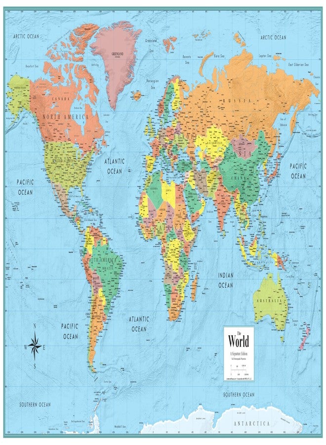 Swiftmaps RMC Classic United States USA and World Wall Map Set (Signature Edition) - Image 2