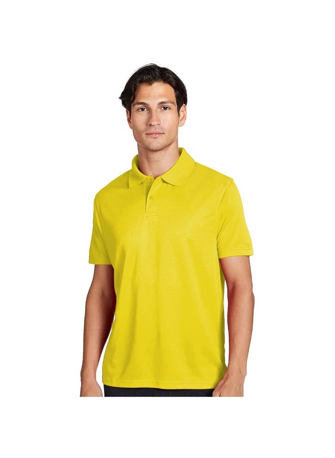 Santhome ADF All Day Fresh Polo Shirt with UV Protection – Breathable Corporate Uniform Tee, Tag-free Label, Triple-Needle Stitch - Small - Image 1