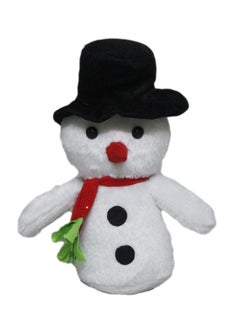 Tickles Soft Stuffed Plush Christmas Snowman With Muffler & Hat Toy For Kids Birthday Gift (Size: 30 Cm Color White) 
