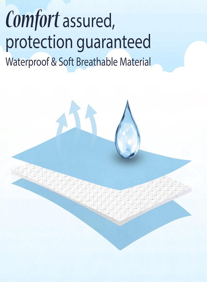 AVI FastDry Cotton Extra Absorbent Waterproof and Reusable Bed Protector/Dry Sheet for Baby- Extra Large 140x200 cm -Sky Blue - Image 3