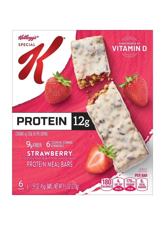 Health & Household Special K Protein Meal Bars, 12G Of Protein, Good Source Of Fiber, Strawberry, 6 Count (Pack Of 6)  - Image 4