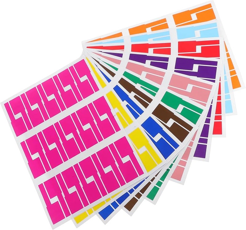 Color Coding Cable Labels 10 Sheets Cord Tags for Electronics Computers Secure Fit Design Efficient Cable Management - Image 1