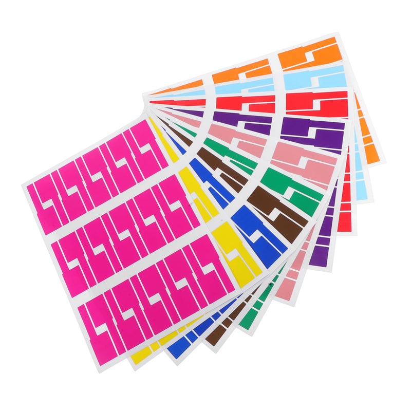 Color Coding Cable Labels 10 Sheets Cord Tags for Electronics Computers Secure Fit Design Efficient Cable Management - Image 2