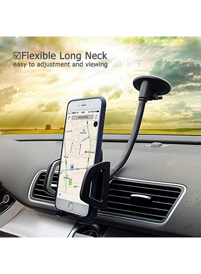 Vansky Car Phone Holder Mount, 3-in-1 Universal Cell Phone Holder Car Air Vent Holder Dashboard Mount Windshield Mount Fit for iPhone 16 15 14 13 Pro Max, Samsung S24 S23 LG Sony and More - Image 3