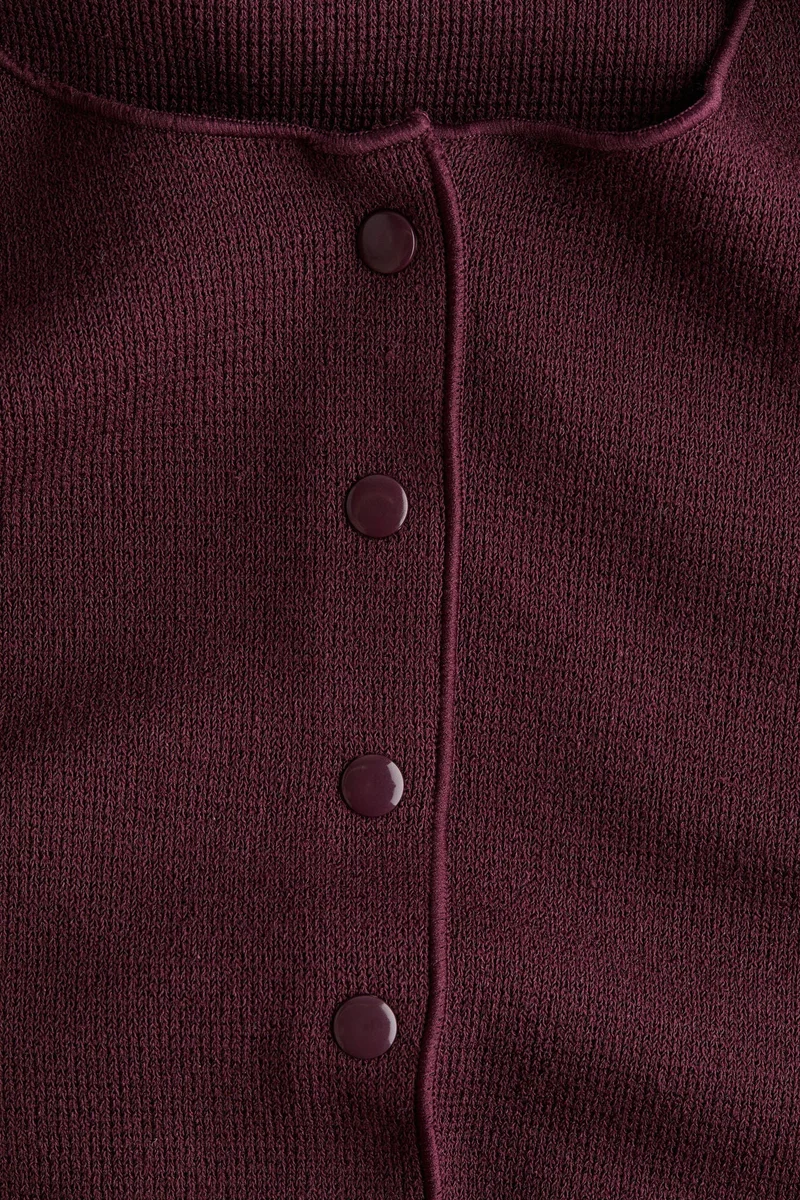 اتش اند ام كارديغان محبوك من القماش