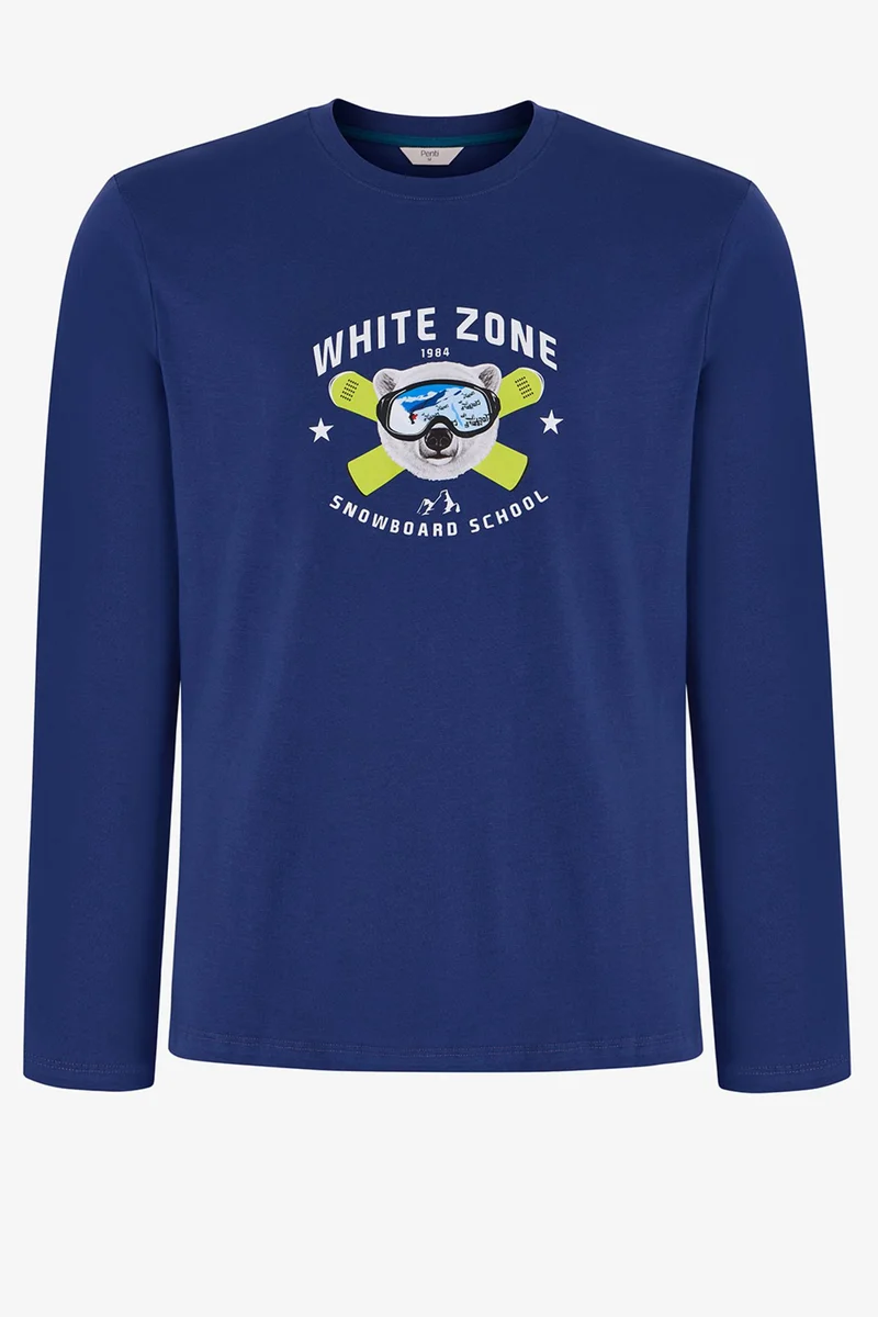 بنتي PENTI Men's Zone Pajama Set With Long Sleeves