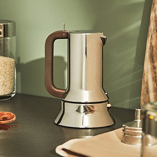 Alessi 9090/3 - Design Stovetop Espresso Coffee Maker, 18/10 Stainless Steel, Mirror Polished, 3 cups - Image 5