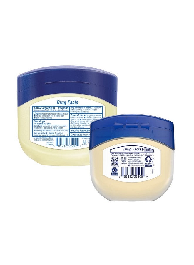 Vaseline Petroleum Jelly, Dermatologist Recommended, Original, 100% White Petrolatum, Deep Moisturizer, Relieves Dull, Dry Skin, Soothing & Gentle, 13 oz and 7.5 oz, Pack of 2 - Image 3