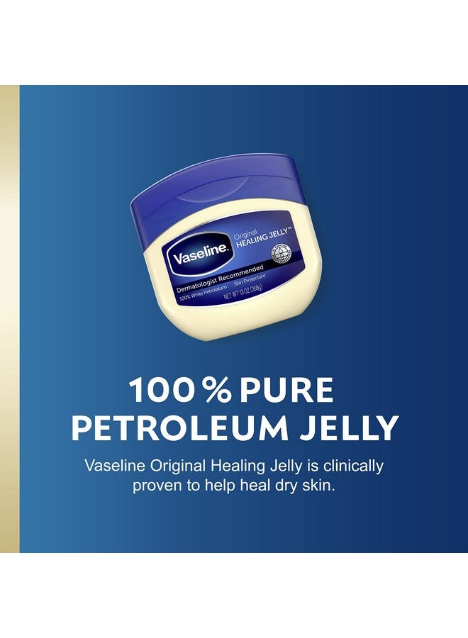 Vaseline Petroleum Jelly, Dermatologist Recommended, Original, 100% White Petrolatum, Deep Moisturizer, Relieves Dull, Dry Skin, Soothing & Gentle, 13 oz and 7.5 oz, Pack of 2 - Image 4