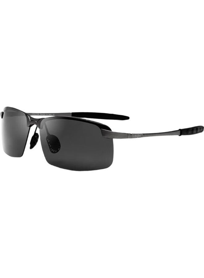 Fall in love Men'S Polarized Sunglasses Aluminum Magnesium Sport Sunshade Driving Glasses Riding Glasses 3043 Gun Gray Frame Gray Lens - Image 3