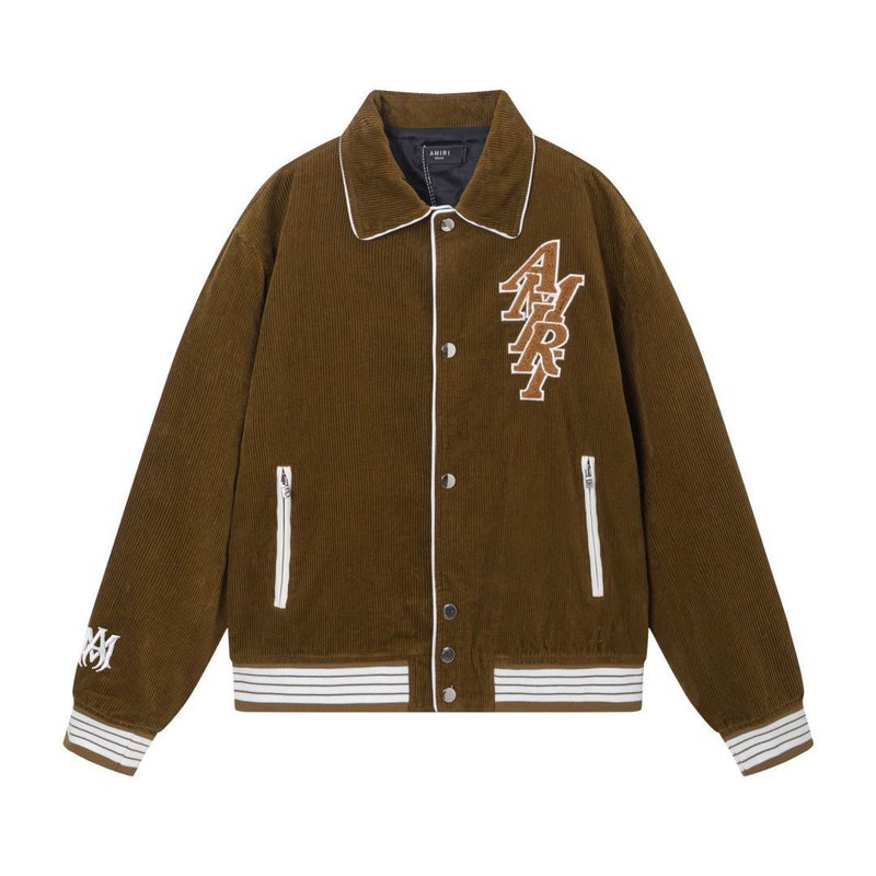 Trendy Brand Baseball Jacket For Am1R1 Icon New Casual Versatile Color-Blocking Women'S Jacket Top - Image 1