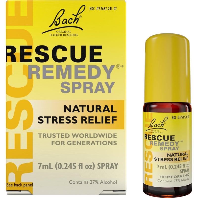 RESCUE Bach RESCUE REMEDY Spray 7mL, Natural Stress Relief, Homeopathic Flower Essence, Vegan, Gluten and Sugar-Free, Non-Habit Forming - Image 1