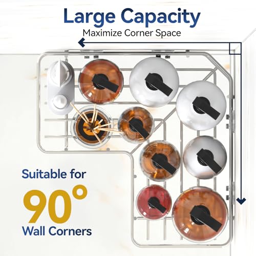 YASONIC Corner Shower Caddy Organizer, 3-Pack Self-Adhesive Rustproof Bath Shelves with Soap Holder & 4 Hooks, Large Capacity Shower Storage Rack for Bathroom Organization, Silver - Image 5