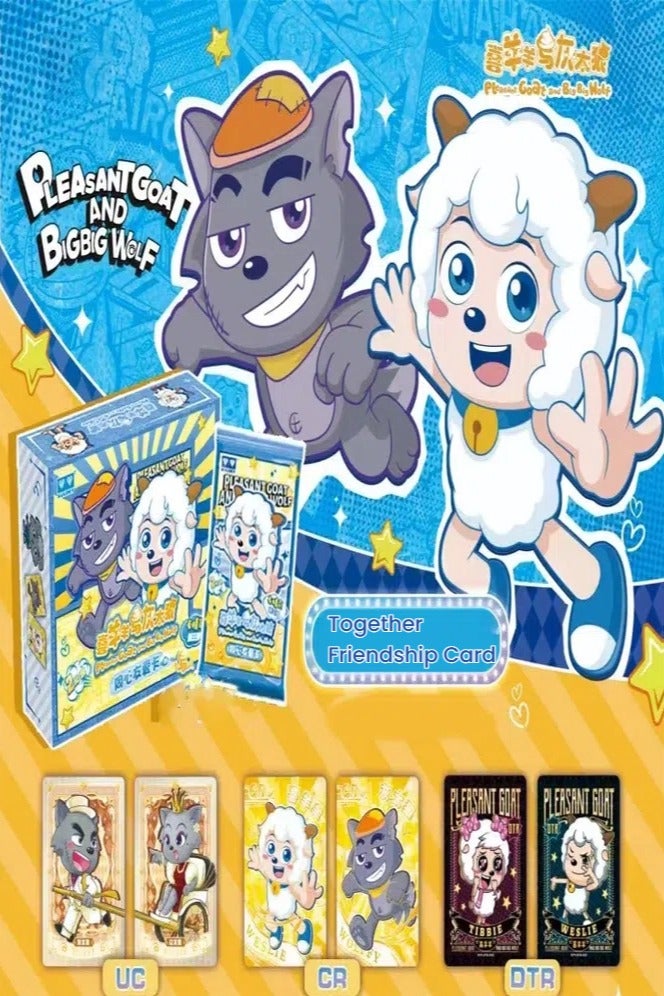 general Pleasant Goat and Big Big Wolf Trading Card Set Animated Series Collection for All Ages A box of 20 Cards Random Styles - Image 1