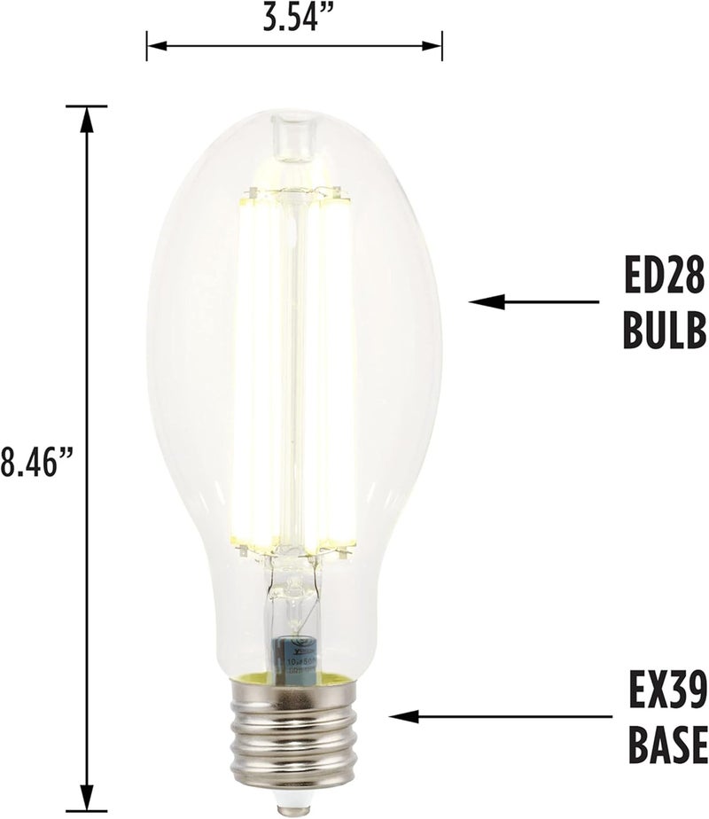 Westinghouse Westinghouse 5234100 36 Watt 200 Watt HID Equivalent ED28 Daylight High Lumen Filament LED Light Bulb Extended Mogul Base - Image 3