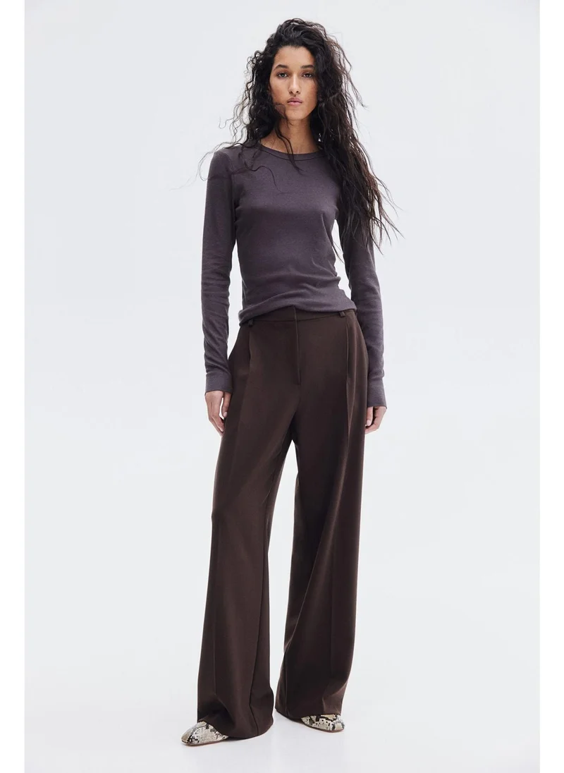 H&M Ribbed modal-blend top