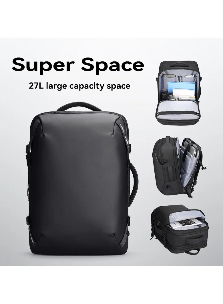 MARK RYDEN MARK RYDEN 9993 Travel,Business Hand Luggage, Aeroplane, Large Capacity Laptop Backpack for 17.3 Inch Laptop, with USB-C Charging Port