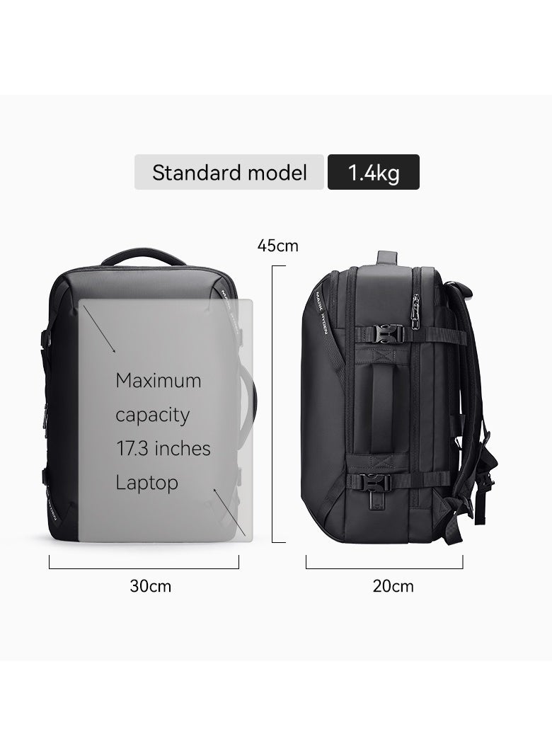 MARK RYDEN MARK RYDEN 9993 Travel,Business Hand Luggage, Aeroplane, Large Capacity Laptop Backpack for 17.3 Inch Laptop, with USB-C Charging Port  - Image 3