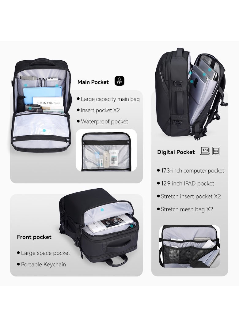 MARK RYDEN MARK RYDEN 9993 Travel,Business Hand Luggage, Aeroplane, Large Capacity Laptop Backpack for 17.3 Inch Laptop, with USB-C Charging Port  - Image 5