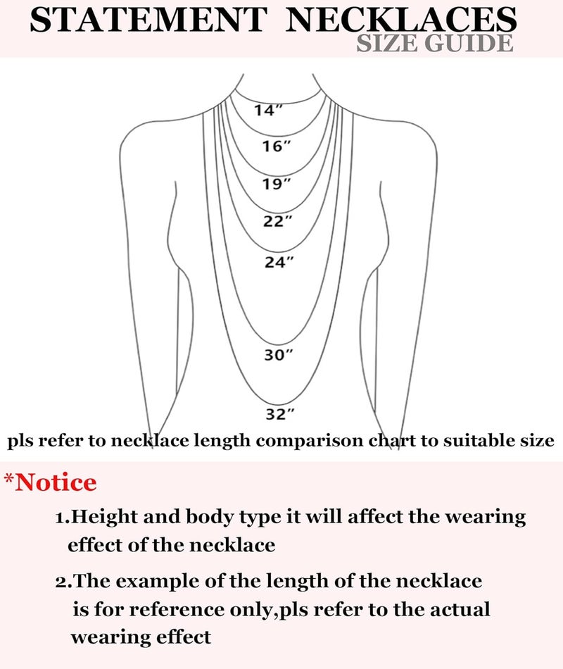 Fsmiling Womens Statement Necklaces Flower Chunky Necklace Floral Bib Necklaces - Image 5
