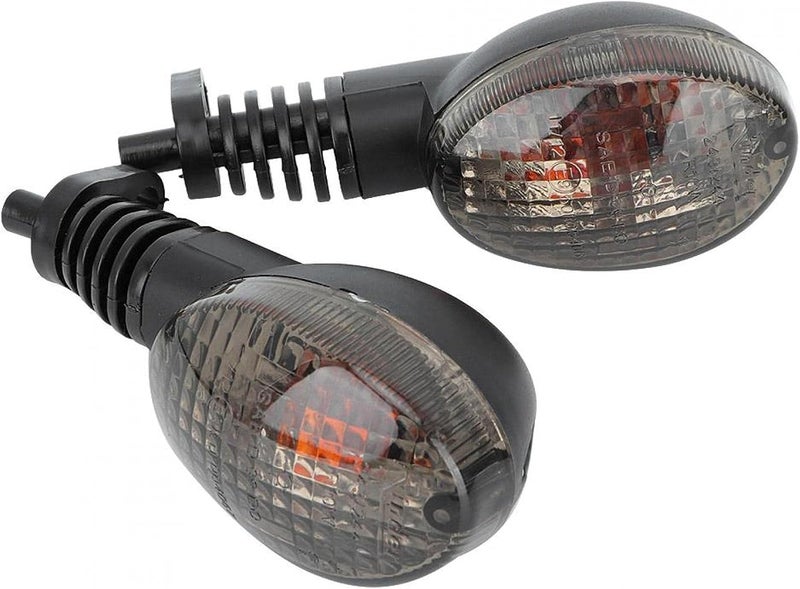 comfrt Turn Signal Light, 2PCS Turn Signal Light Lamp Front Rear Running Lights Fit For Kawasaki Para Ninja 250 Motorcycle Modification(Smoky black) - Image 4
