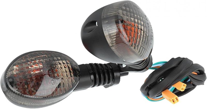 comfrt Turn Signal Light, 2PCS Turn Signal Light Lamp Front Rear Running Lights Fit For Kawasaki Para Ninja 250 Motorcycle Modification(Smoky black) - Image 5
