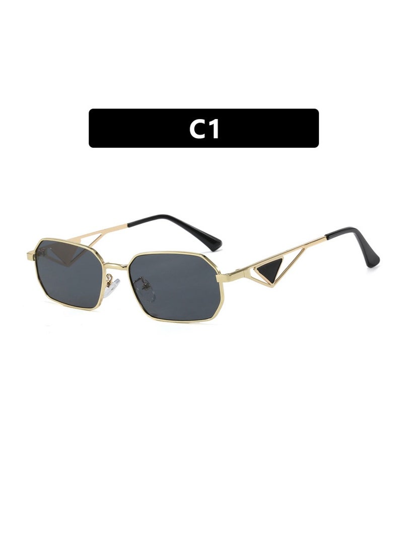 Fashion Triangle Sunglasses Small Frame, UV Protection, Travel Ready for Man and Woman