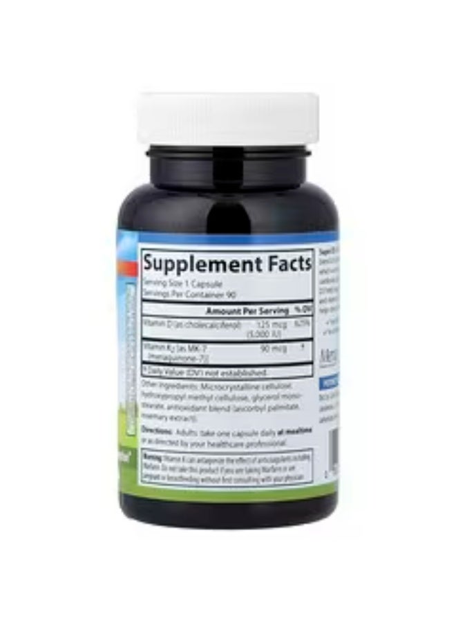 كارلسون 90 كبسولة نباتية سوبر دي 3 + كي 2 - Image 2