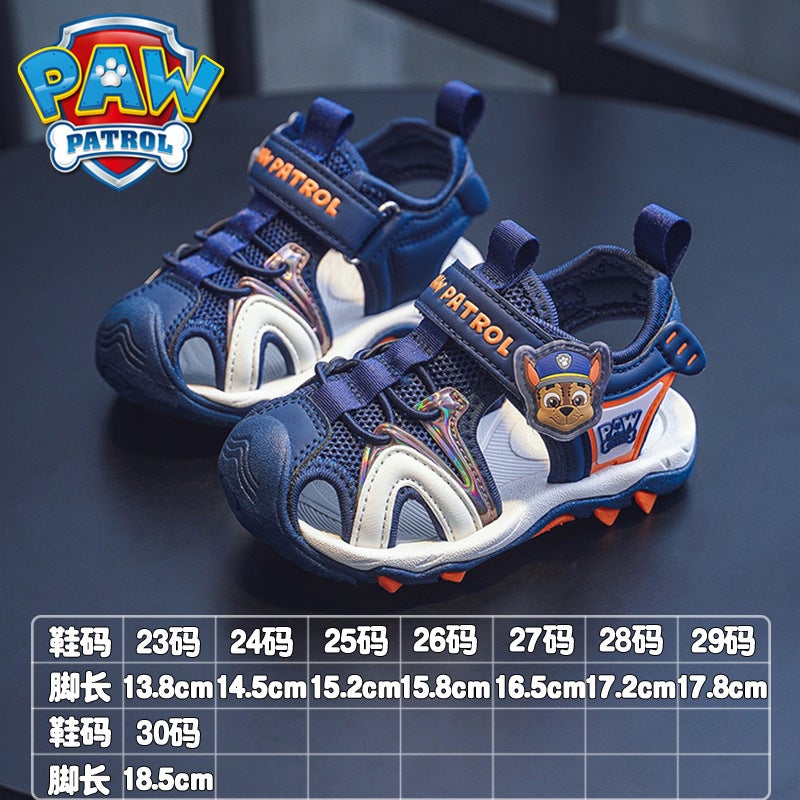Wang Wang Team Children'S Shoes Children'S Sandals Baotou Summer Children'S Sports Soft Bottom Boy Baby Beach Shoes - Image 1