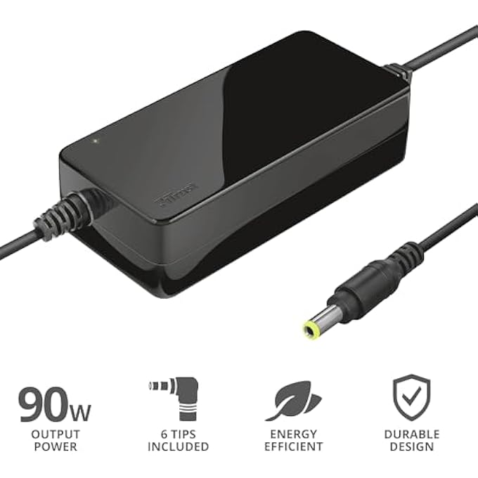 Trust UNIVERSAL 90W LAPTOP CHARGER, BLACK - Image 2