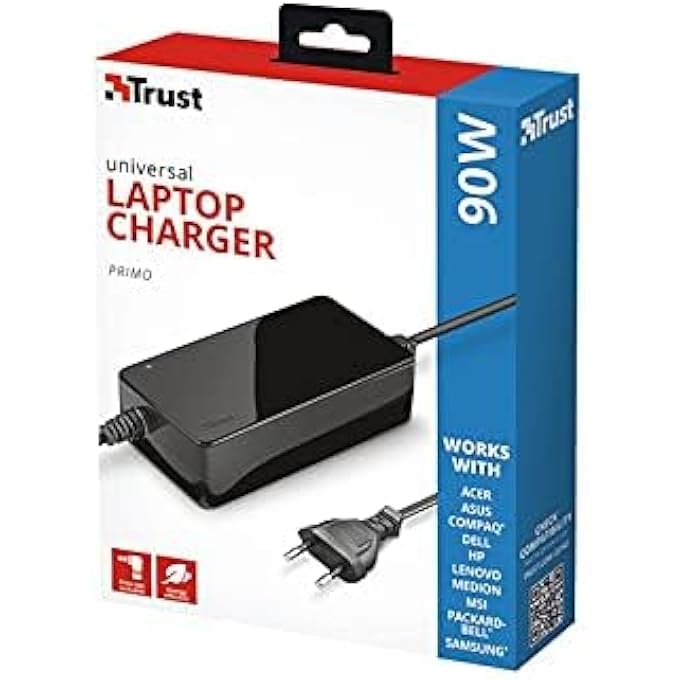 Trust UNIVERSAL 90W LAPTOP CHARGER, BLACK - Image 3