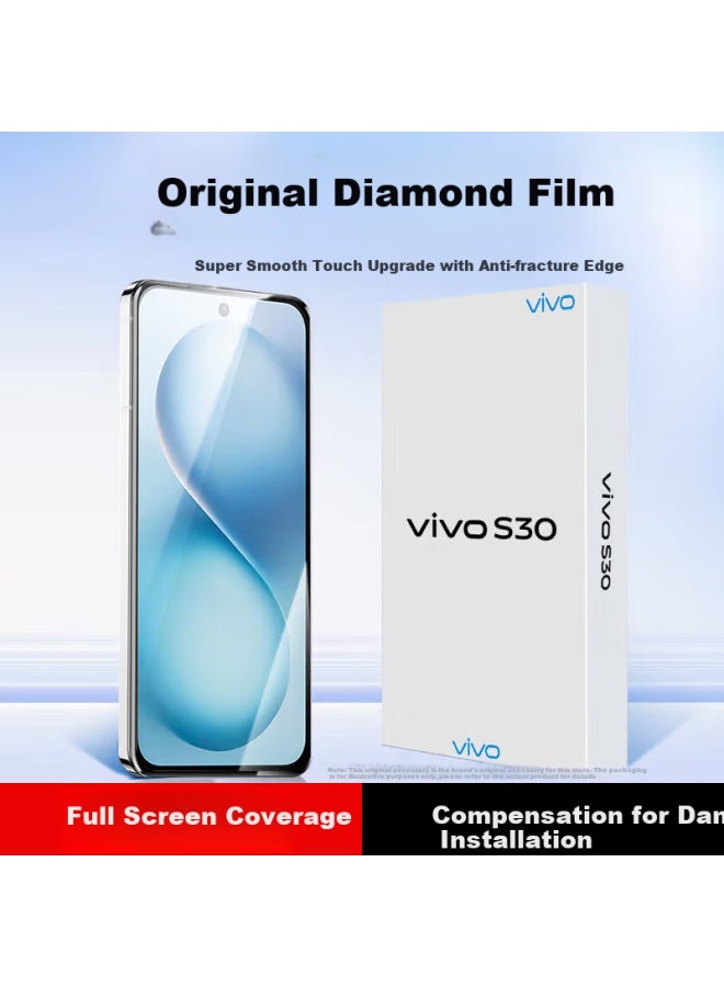 Koolife Tempered Glass Screen Protector For Vivo S30, Full Coverage Ultra-thin Hd Anti-drop Anti-fingerprint Protective Film For Vivo S30 Smartphone - Image 1