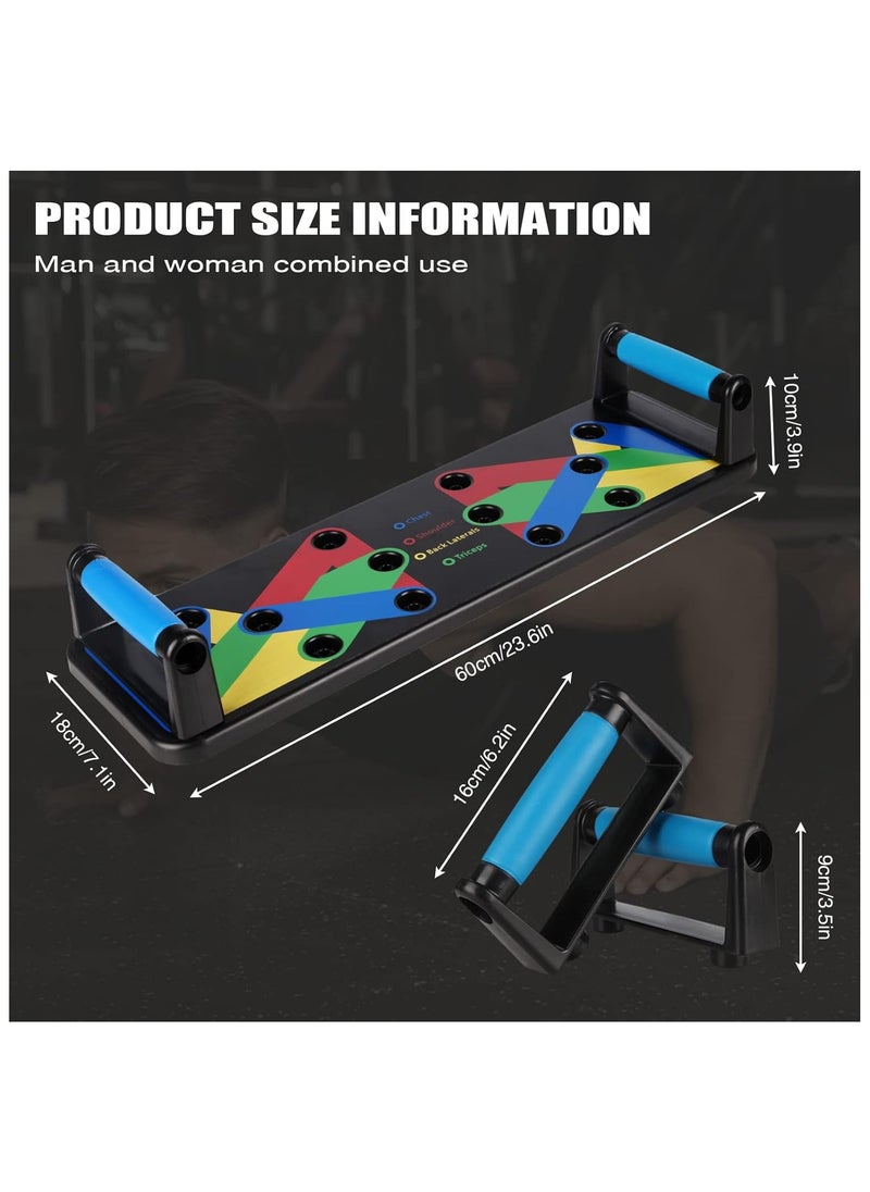 Generic Push Up Board 9 in 1 Home Workout Equipment Multi-Functional Pushup Bar System Fitness Floor Chest Muscle Exercise Professional Equipment Burn Fat Strength Training Arm  - Image 3