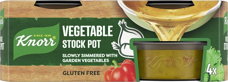 Knorr Vegetable Stock Pot - 4 Pack of 28g Each, Gluten Free - Image 1