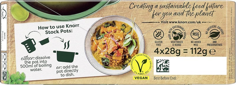 Knorr Vegetable Stock Pot - 4 Pack of 28g Each, Gluten Free - Image 5