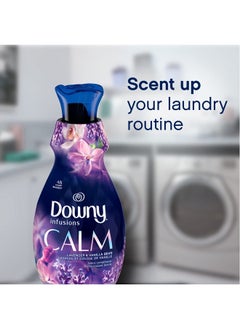 Downy Infusions Laundry Fabric Softener Liquid, Calm Scent, Lavender & Vanilla Bean, 56 Fl Oz (Pack of 2)  - Image 3