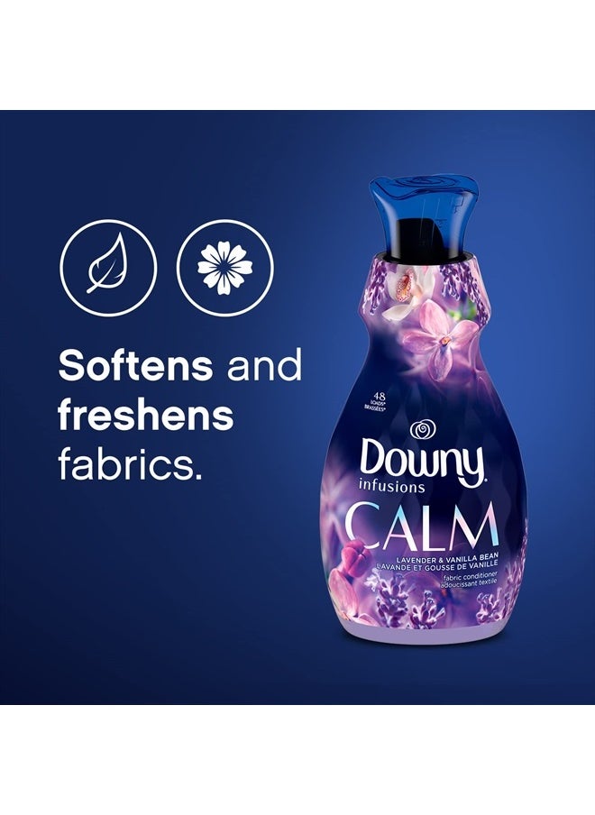 Downy Infusions Laundry Fabric Softener Liquid, Calm Scent, Lavender & Vanilla Bean, 56 Fl Oz (Pack of 2)  - Image 2
