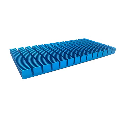 SGTKJSJS Aluminum Heat Sink Heatsink Module Cooler Fin Heat Radiator Board Cooling for Amplifier Transistor Semiconductor Devices Blue Tone 150mm (L) x 74mm (W) x10mm (H) - Image 3