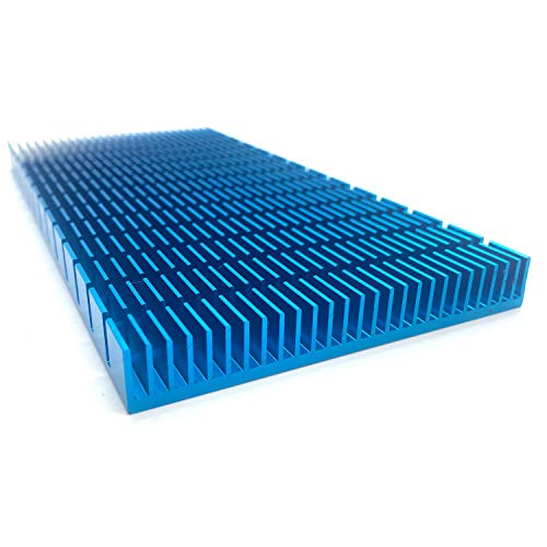 SGTKJSJS Aluminum Heat Sink Heatsink Module Cooler Fin Heat Radiator Board Cooling for Amplifier Transistor Semiconductor Devices Blue Tone 150mm (L) x 74mm (W) x10mm (H) - Image 4