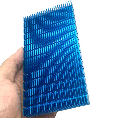 SGTKJSJS Aluminum Heat Sink Heatsink Module Cooler Fin Heat Radiator Board Cooling for Amplifier Transistor Semiconductor Devices Blue Tone 150mm (L) x 74mm (W) x10mm (H) - Image 5