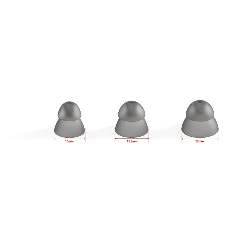 MicroEar Hearing Aid Domes - Double Layer Closed Type Power Dome for Resound SureFit RIC and Open Fit BTE Hearing Amplifier Ear Tips Accessories with Carry Case (Trial Pack 9pcs) - Image 4